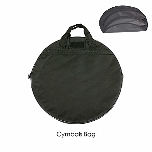 Cymbal Pack, Cymbal Set 14''/16''/18''/20'' (5 Pcs) | Free Cymbal Bag Included (Gold) #TOP5