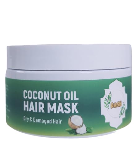 Dash Cocunut Hair Damage Remedy + Coconut Miracle Oil Hair Mask, for summer use, Extra Hydrating & Softening Anti-Frizz Treatment to Help Repair Hair, Paraben-Free, Sulfated- 8.5 OZ