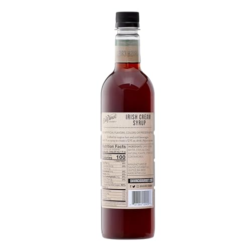 Image of DaVinci Gourmet Naturals Irish Cream Syrup, 25.4 Fluid Ounces (Pack of 1)