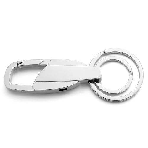 Porte-clés de voiture en métal élégant et durable pour hommes et femmes - 3