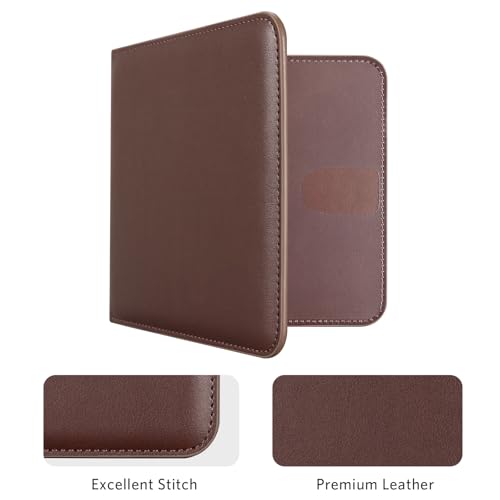 Image of CoBak Car Registration and Insurance Holder - Vehicle Glove Box Car Organizer, Auto Truck Comparment Accessories Case for Essential Document, Driver License, Cards (Deep Brown)