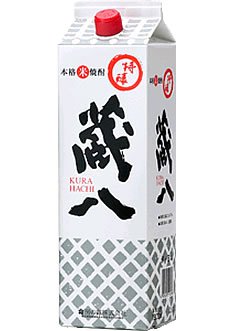 【新品未開封】蔵八　長期熟成　本格米焼酎　25度 金箔入　1800ml　房の露 ものがたり酒店オンラインショップ / 蔵八 25度 1800ml ＊500年