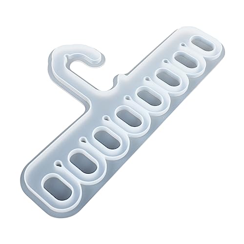 KALLORY 1Pc Silicone Coat Hanger Mold Hook Making Mold for Scarves and Clothing Racks for Handicraft Projects Durable and Flexible for Crafting