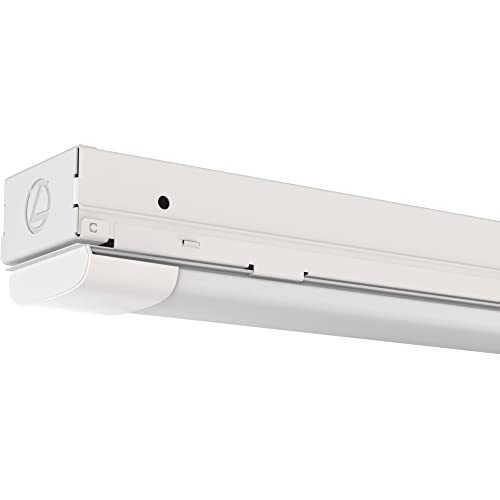 Image of Lithonia Lighting 1 Light LED Strip Light, 4 Foot Linear LED Ceiling Lighting Fixture, 5500 Lumens, 4000K, Dimmable, MVOLT, for Garage, Closet, Utility Room (MNSS L48 5500LM MVOLT GZ10 40K G1)