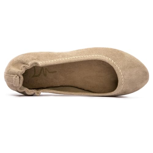 LM Women's Ballet Flats Round Toe Flats Shoes Slip On Comfortable Casual Dressy Shoes2