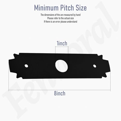 Fennoral AC04215 8\" Reversible Heavy Duty Hardened Steel Edger Blade & 312283001 String Trimmer Handle for Ryobi UT50500, UT15518, RY15518, RYEDG11, P2009, RY252CS, RY253SS, RY254BC Models