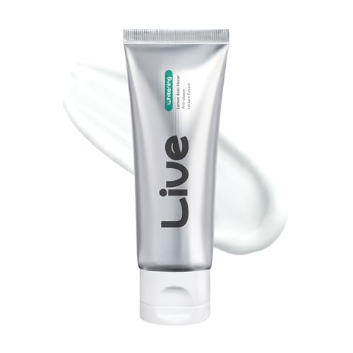 Live Orals Whitening Toothpaste 80g - Fluoride-Free Stain Removal, Strengthens Enamel, Natural Ingredients, Fresh Mint Flavor