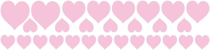 Heart-Shaped car Stickers Creative Decoration for car Doors Bumper Hoods, Windows Motorcycles Bicycles Helmets laptops bedrooms Living Rooms Vinyl Decals Accessories (56 PCS) (Pink)