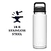 YETI Rambler 26 oz Bottle, Vacuum Insulated, Stainless Steel with Chug Cap, White