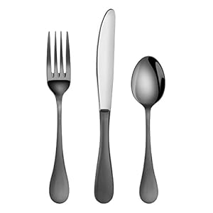 Artaste56914rain1810stainlesssteelflatware36piecesetblackfinishedservicefor12 Urban Country Home Decor Artaste 56914 rain 1810 stainless steel flatware 36 piece set black finished service for 12 urban country home decor