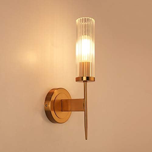 7W LED Glass Wall Sconces Light Fixture Bedside Lamp E27 Bulb Nature White 4000K