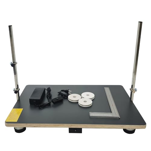 WYDDDARY Transverse Foam Cutting Machine Hot Wire Foam Cutter with 15x22.8inch/38 * 58cm Black Table for Foams Sponge Pearl Cotton KT Board 110V 72W