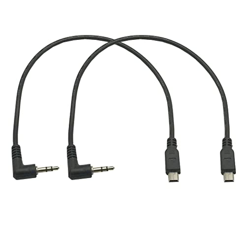 Cable adaptador Mini USB a Jack 3.5mm 2 unidades 30 cm miniatura 1