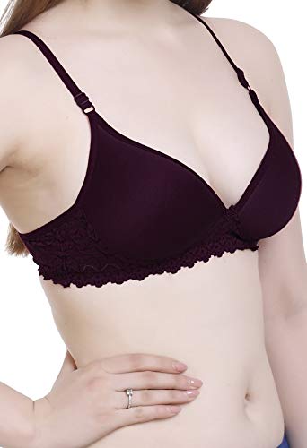 Image of FIMS - Fashion is my style Women Lace Padded Bra Lightly Pad Full Coverage