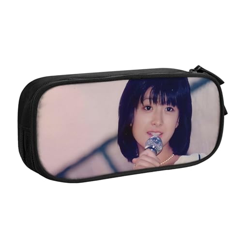 河合奈保子 (1) デザイン可 学生用ペンケース One Size/厚 5× 幅 10.5× 長 21cm 学校/オフィス/旅行 カスタマイズ可