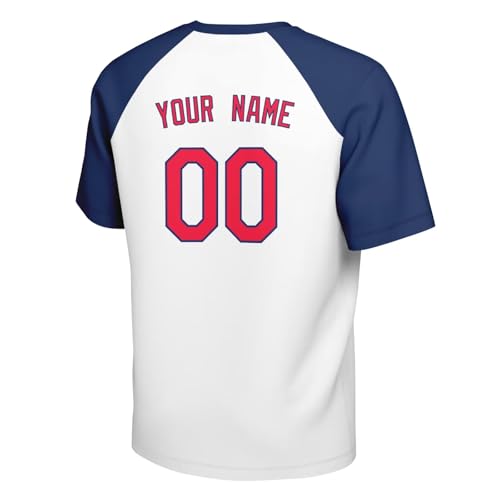Image of ANTKING T-Shirt Custom Name Number Crewneck Short Sleeve for Men Youth Gifts