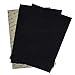 YAVOUN Stick-on Suede Friction-reducing Dance Soles for, Easy pivoting and Sliding on Sticky Indoor Dance Floors, Self-Adhesive Non-Slip High-Heeled Shoes Sole Protector Pads Sticker (Black)