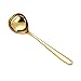 Produktbild Ousyaah Schöpflöffel 20.3 cm, Edelstahl Suppenschöpfer, Abendessen Löffel, Runder Löffel Hochwertiges Design Spülmaschinengeeignet (Gold)