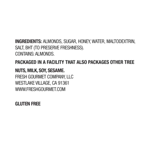 Fresh Gourmet Sliced Almonds, Honey Roasted Sliced Almonds, 3.5 oz