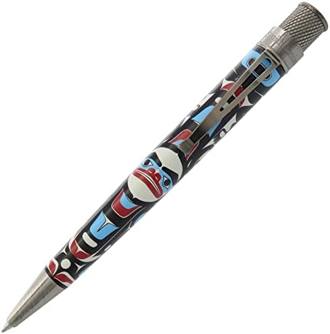 Retro 51 Tornado Smithsonian Rollerball Pen in Raven Steals the Sun, Silver