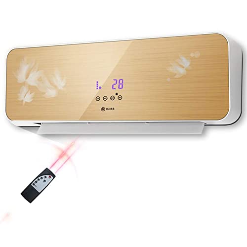 Calentador eléctrico montado en la pared, calentador de espacio para el baño del hogar, calefacción y refrigeración, calentadores de ventilador de aire acondicionado con Control remoto de doble uso