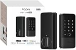 Aqara UWB Serrure intelligente U400, Matter Over Thread, Apple Home Key, Empreinte d'entrée sans clé Deadbolt, Clavier d'écran de poche, Batterie rechargeable, Supports HomeKit, Alexa, Google, Assistant à la maison, Noir