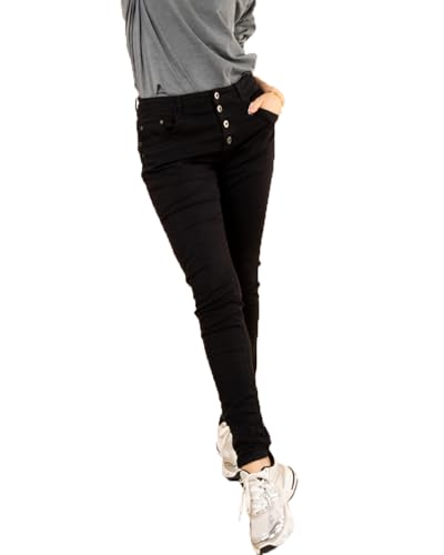 Jean Boyfriend Couleur pour femme coupe decontractee en denim colore