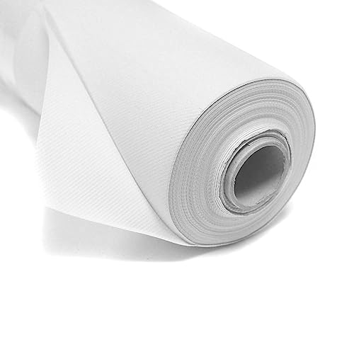 Fêter et recevoir Nappe INTISSÉE Blanche 25 M X 1,2 M