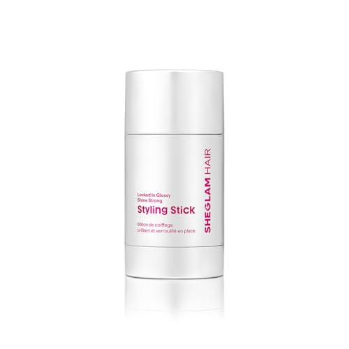 SHEGLAM HAIR Locked in Glossy Shine Strong Styling Stick - Hair Smooth Wax Stick, Flyaway Hair Control, Elegant Sticks, Long-Lasting Hold, Sleek Look