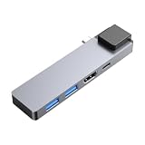 Woedpez Tragbares 5-in-1-Erweiterungsdock mit PD100W Schnellladung und 4K30Hz Videoausgang für Büros, HDTV Adapter für Laptops
