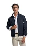 SILBON Chaqueta Cuello Harrington Azul Marino Para Hombre Talla M