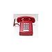 Cortelco - itt-2500-md-rd - 250047-vba-20md desk valueline red