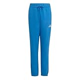 Chevilles élastiques. adidas Unisex Kinder Essentials Pants, Ray Blue/White, 11-12 Years