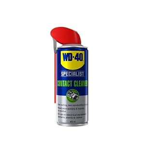 Contact Cleaner by WD-40 Specialist – Non-conductive Spray Suitable for Use on Sensitive Electronics. Removes Dirt, Dust, and Flux Residue- Smart Straw Narrow, Wide and 360 Spray – 400 ml