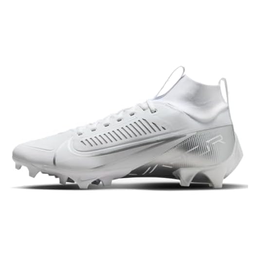Nike Vapor Edge Pro 360 2 Men's Football Cleats (DA5456-102,White/Metallic Silver-White) Size 10.5
