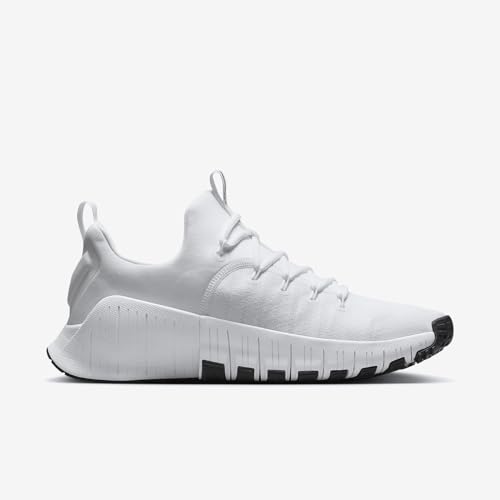 Nike Free Metcon 6 (Team Bank) Men's Workout Shoes (HM3754-100, White/White/Black) Size 13
