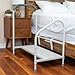 Step2Bed Bed Rails For Elderly with Adjustable Height Bed Step Stool & LED Light for Fall Prevention - Portable Medical Step Stool comes with Handicap Grab Bars making it easy to get in and out of bed