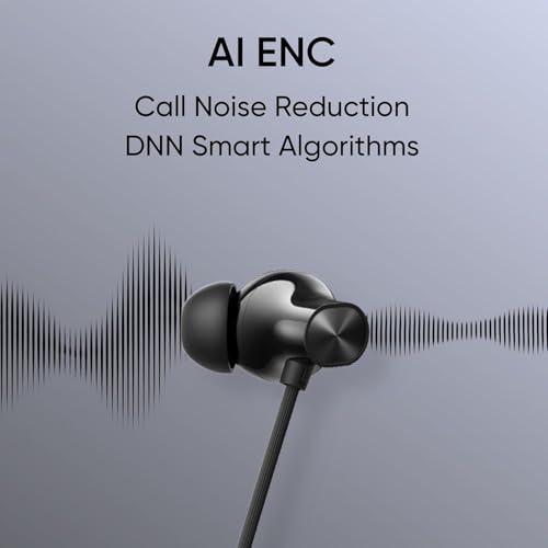 Image of Real Me Neckband 3 Neoo in Ear Bluetooth with 14.4 Mm Dynamic Bass Boost Driver,Upto 32 Hours Playback,Fast Charge,Ai Enc,45Ms Low Latency,Ip55 Dust&Water Resistannt for Apple & Android (Black)