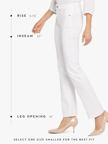 NYDJ Women's Marilyn Straight Denim Jeans, Optic White, 18 - image 6