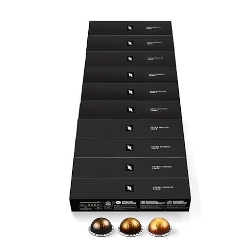 Pack de 100 cápsulas de café Double Espresso Nespresso Vertuo | Ya disponible en tu tienda friki favorita! En mundofriki.es!