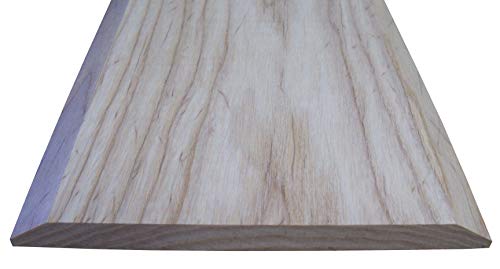 ADA Compliant- ASH 1/2 inch Height Interior Solid Wood Threshold- HBP (4 1/2' x 60