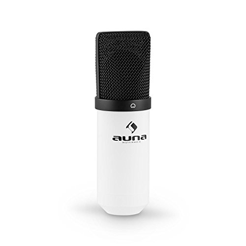 auna MIC-900WH Mikrofonset V3 Kondensatormikrofon + Mikrofonarm (USB-Mikrofon, weiß, Nierencharakteristik… – Bild 6