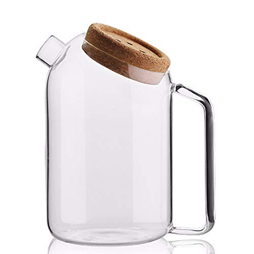 Glass Kettle Household Heat-resistant High Borosilicate Glass Cooler Large Capacity Juice Pot Cold Kettle Simple Glass Tie Pot Teapot glass pitcher with lid