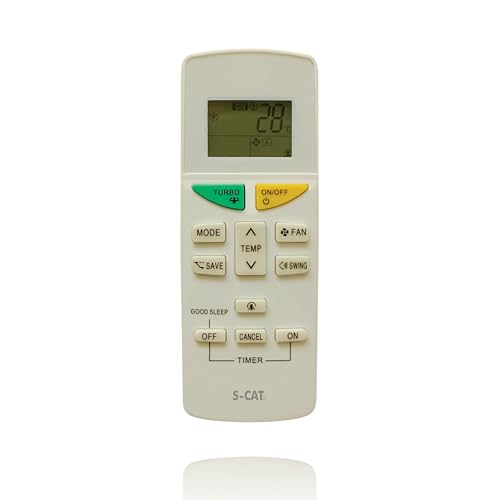 Image of S-CAT Compatible with Daikin AC Remote Original Model 132 (No Backlight) Suitable for 1 1.5 2 Ton Split /Window AC (Match Old Remote Exactly, Contact Customer Care for Order)