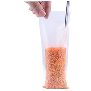 50 Stuks Quick Water Oplosbare Baits Bags Pva Vissen Mesh Universal Refill Bait Bag Voor Solid Baits Karpervissen Device Tackle Kit (wit)