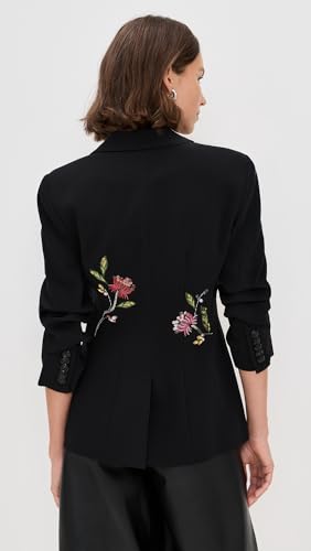 Cinq à Sept Women's Floral Mixed Media Scrunched Cheyenne Blazer3
