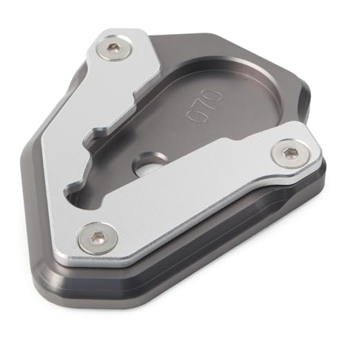 Plaque d'agrandissement béquille moto DUCATI usinée CNC - Protection et finition premium