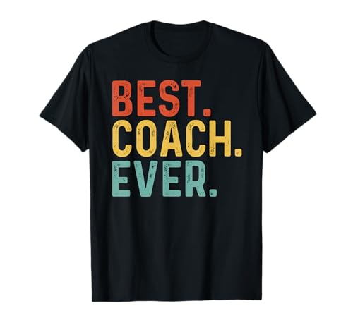 Best Coach Ever Retro Vintage Regalos únicos para entrenador Camiseta