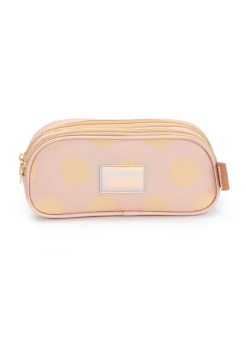 Estojo Duplo Bege Poá Up4you - Luxcel