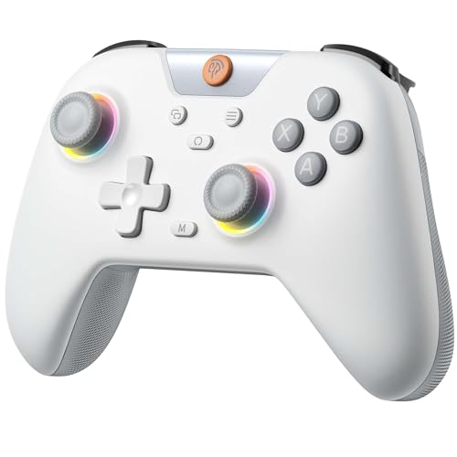 EasySMX X05 Wireless Controller for PC/Android/Steam Deck- Bluetooth Controller Gamepad with Hall Effect Joysticks and Trigger,Turbo,Rumble Vibration and RGB Lighting